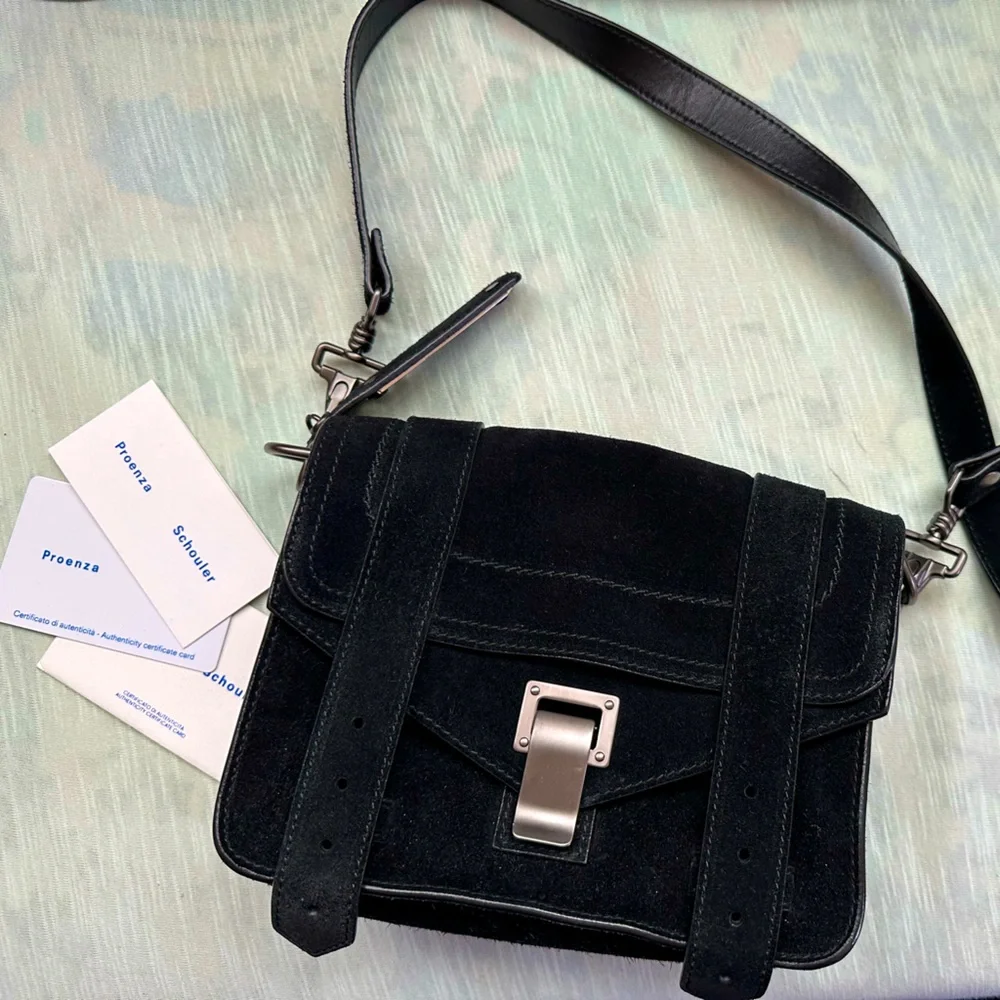 Suede PS1 Mini Crossbody Bag - Picture 1 of 12